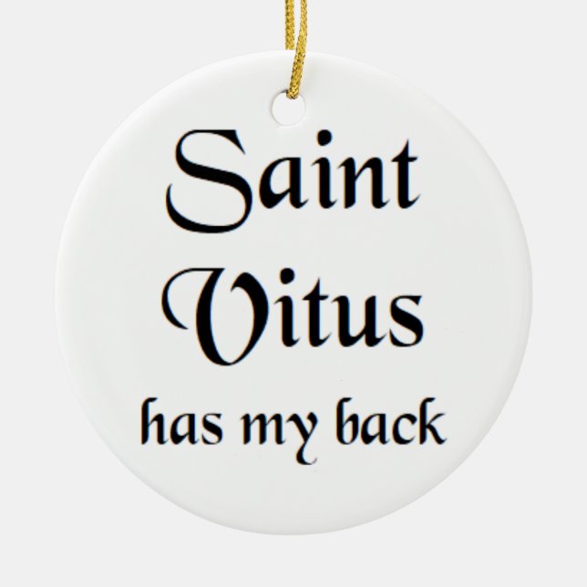 saint vitus coffee mug ceramic ornament (Front)