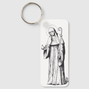 Saint Walpurga Medieval Anglo-Saxon missionary Keychain