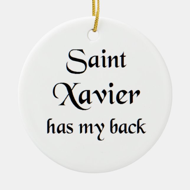 saint xavier coffee mug ceramic ornament (Front)