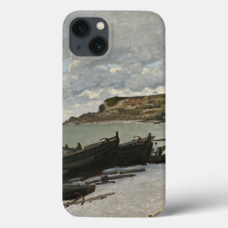 Sainte-Adresse by Monet - Boats Sea Cloudy Sky iPhone 13 Case