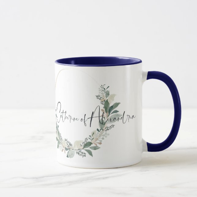 Sainte Catherine d'Alexandrie, Mug catholique de c (Droite)