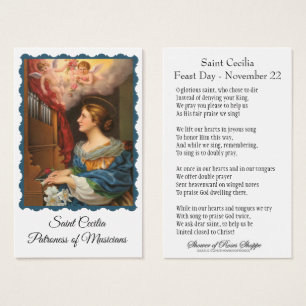 Sainte Cécile Patronesse des Musiciens - Carte Sai
