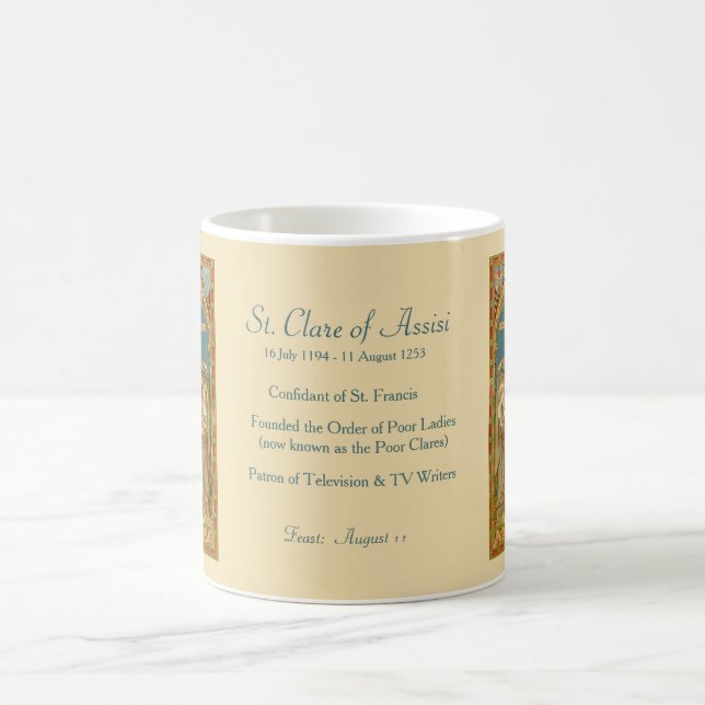 Sainte Claire d'Assise et des Soeurs (SAU27) Mug d (Centre)