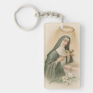 Sainte Rita de Cascia (M 015) Acrylique rectangula