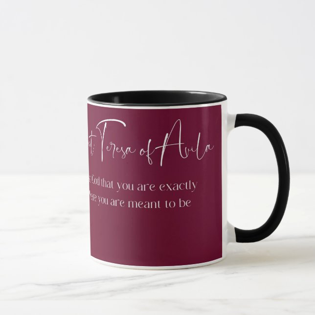 Sainte Thérèse d'Avila, Saint Mug catholique (Droite)