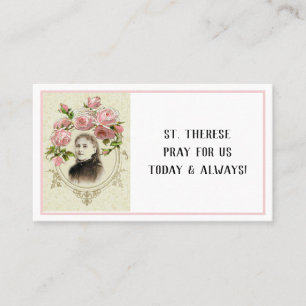 Sainte Thérèse Prière religieuse Cartes saintes