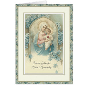 Sainte Vierge Marie Condolence funéraire religieus