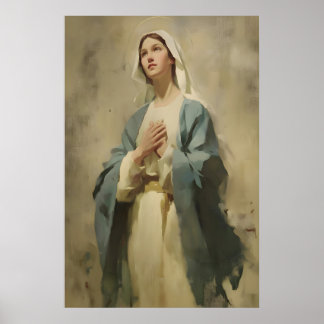 Sainte Vierge Marie Impression Art Catholique Chré