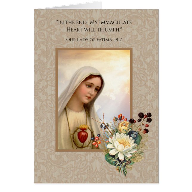 Sainte Vierge Marie Religieuse Catholique Fatima (Devant)