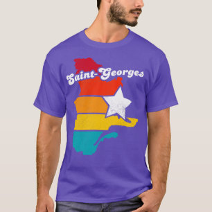 SaintGeorges Quebec Canada Vintage Distressed Souv T-Shirt