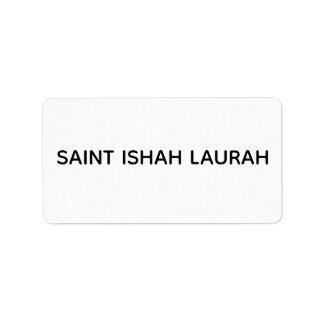 #SAINTISHAHLAURAH LABEL