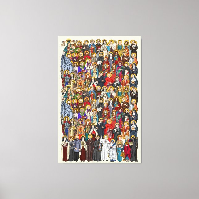 Saints, All saints, Catholic Saints Canvas Print (Front)
