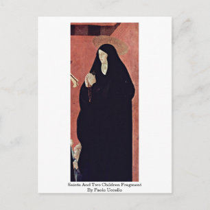 Saints And Two Children Fragment By Paolo Uccello Postcard