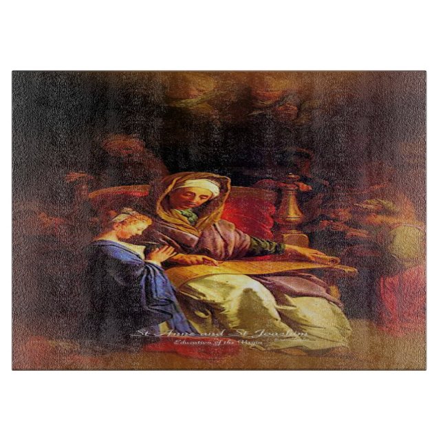 Saints Anne and Joachim, Parents of Mary Cutting Board (Front)