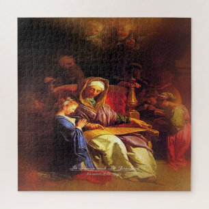 Saints Anne and Joachim, Parents of Mary Jigsaw Puzzle