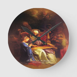 Saints Anne and Joachim, Parents of Mary Round Clock
