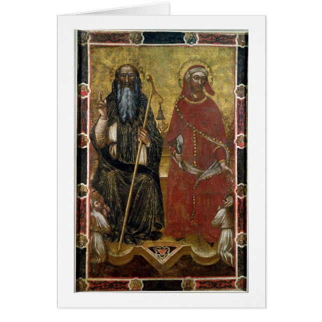 Saints Anthony Abbot and Eligius - Painted process (Front)