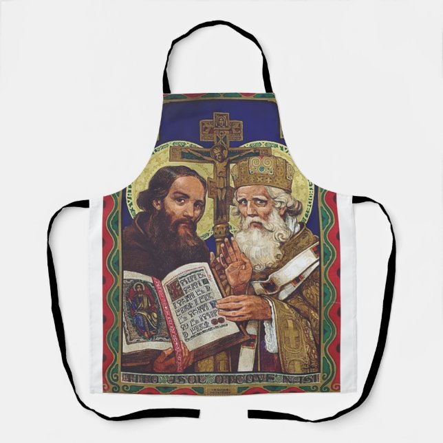 Saints Cyril and Methodius Patrons of Europe Apron (Front)
