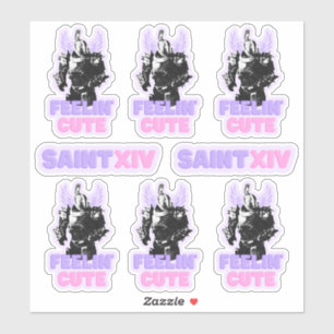 Saint's Feelin' Cute Sticker Sheet