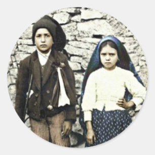 Saints Francisco & Jacinta Marto Canonization Classic Round Sticker