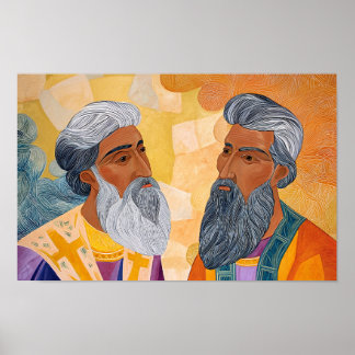 Saints Gregory and Basil: Friends in Faith Poster