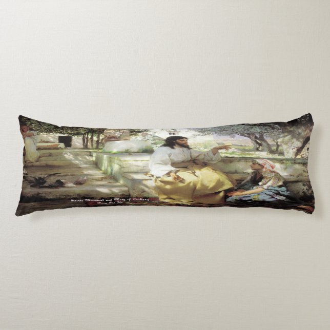 Saints Martha and Mary of Bethany Body Pillow (Front)