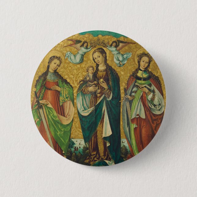Saints Perpetua and Felicity 2 Inch Round Button (Front)