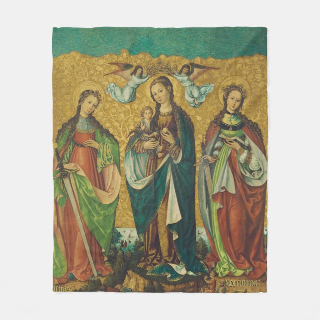Saints Perpetua and Felicity Fleece Blanket (Front)