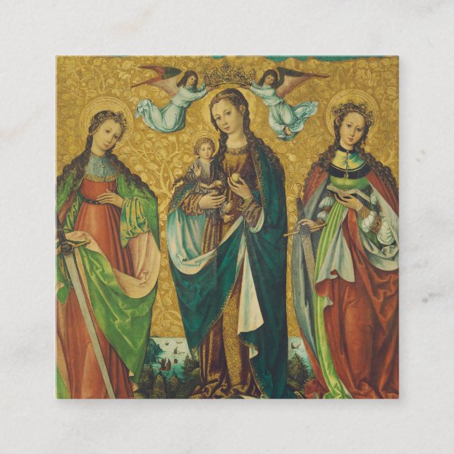 Saints Perpetua and Felicity Square Business Card (Front)
