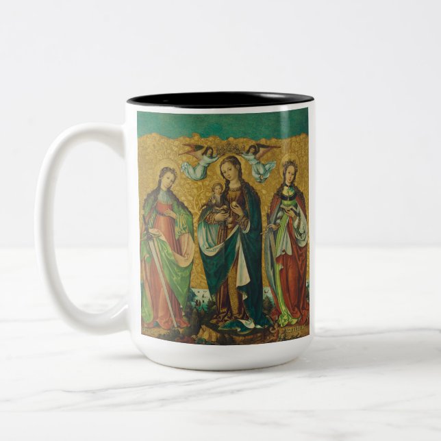 Saints Perpetua and Felicity Two-Tone Coffee Mug (Left)