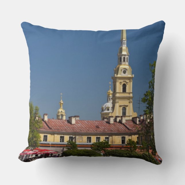 Saints Peter and Paul Cathedral Throw Pillow (Front)