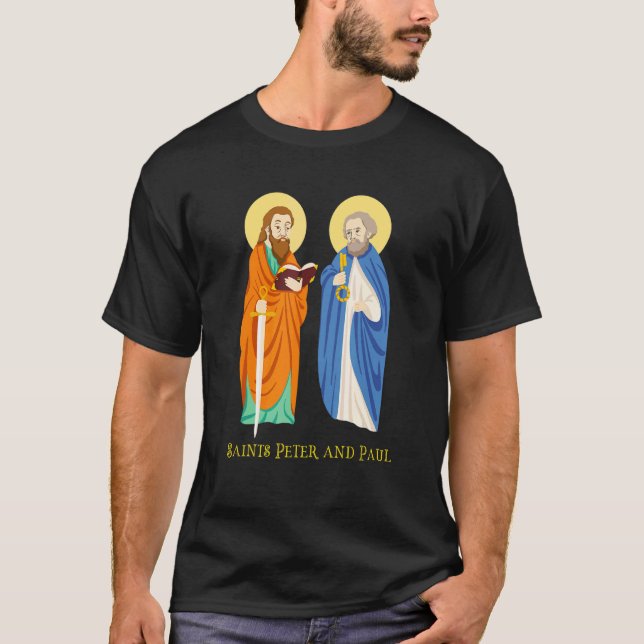 Saints Peter And Paul Catholic Feast Day Keys To T T-Shirt (Front)