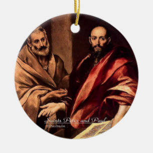 Saints Peter and Paul Ceramic Ornament