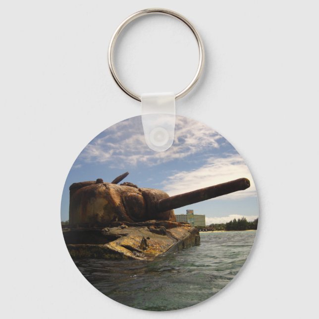 Saipan Past & Present Keychain (Front)