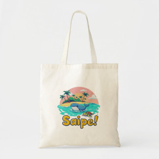 Saipe Tonga Off grid Pacific island whale turtle Tote Bag