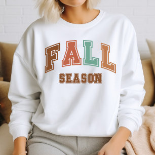Saison Automne Sweatshirt tendance Varsity Automne
