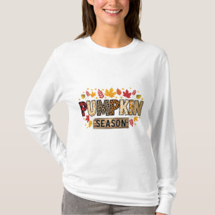 Saison citrouille Automne T-shirt esthétique Pat