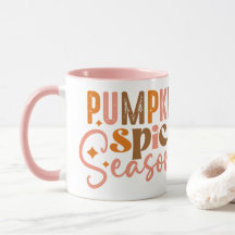 Saison citrouille d'épices Mug de café à deux tons
