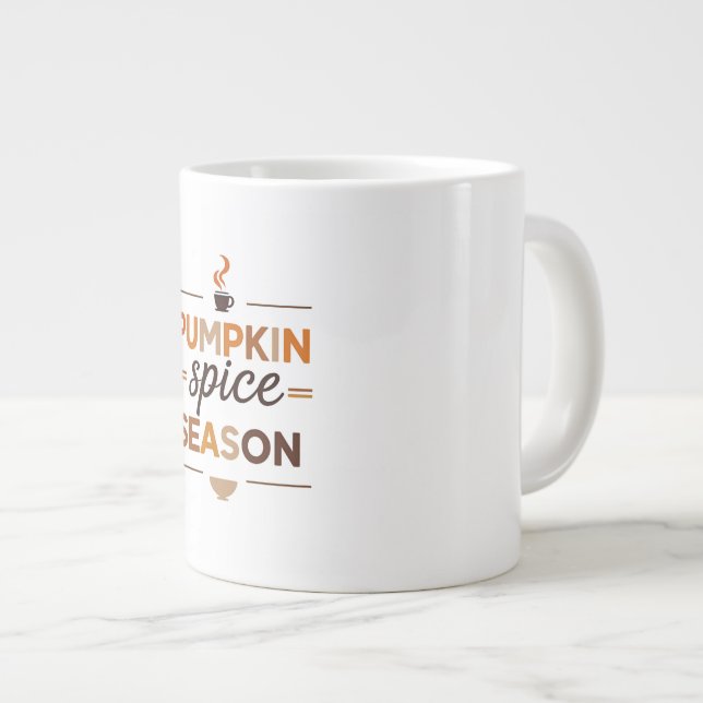 Saison citrouille épice café Mug (Devant droit)