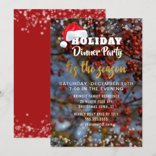 Saison des Fêtes d'hiver Invitation à la soirée