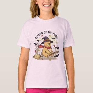 Saison du T-shirt Halloween Pooh Sorcière mignon