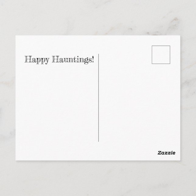 Saison éffrayante 2022 Happy Hauntings Carte posta (Dos)