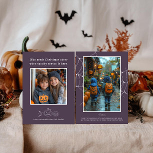Saison éffrayante Halloween Carte photo
