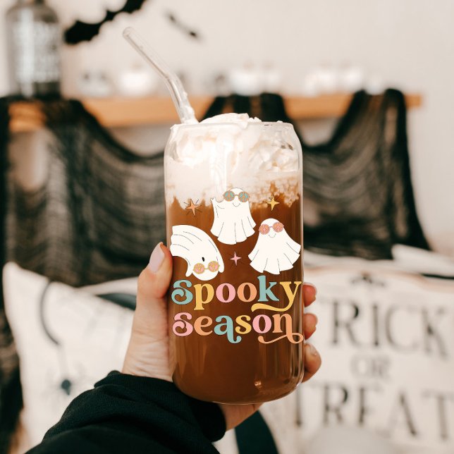 Saison Éffrayante Retro Halloween Cute Ghost (Créateur téléchargé)
