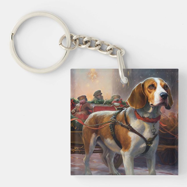 Saison festive de Noël beagle (Devant)