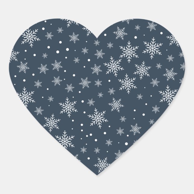 Saison Flocon de neige Sticker de Noël (Devant)