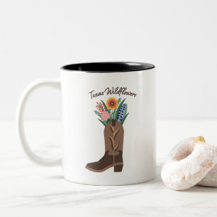 Saison Printemps Mug "Texas Fleurs sauvages" Cowbo