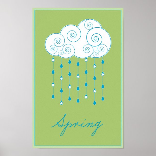 Saisons : Affiche de printemps (Devant)