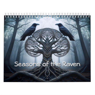 Saisons du Corbeau Calendrier 12 mois