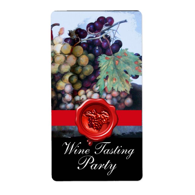 SAISON'S FRUITS VIN PARTY, SCEAU DE CIRE ROUGE (Devant)